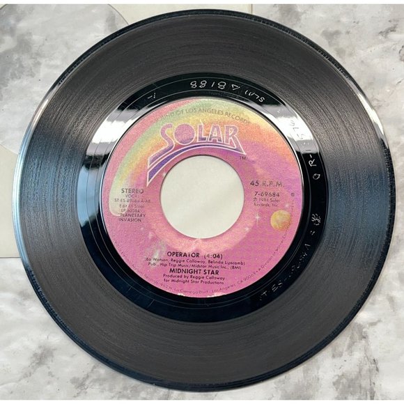 Midnight Star Operator / Playmates 45 Funk Electronic 1984 Solar 7-69684 - Picture 4 of 6